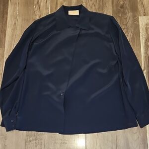 Vintage Pendleton Asymmetrical Button Up Blouse